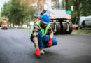 asphalt paving mountain view
